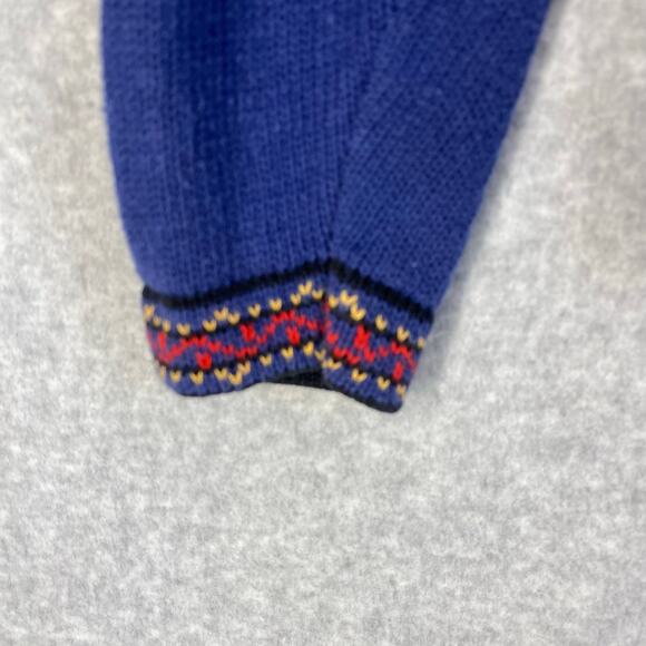 🍂 Vintage Embroidered Knit Cardigan | Cozy Folk Boho Winter Layer | Size M - Picture 6 of 14